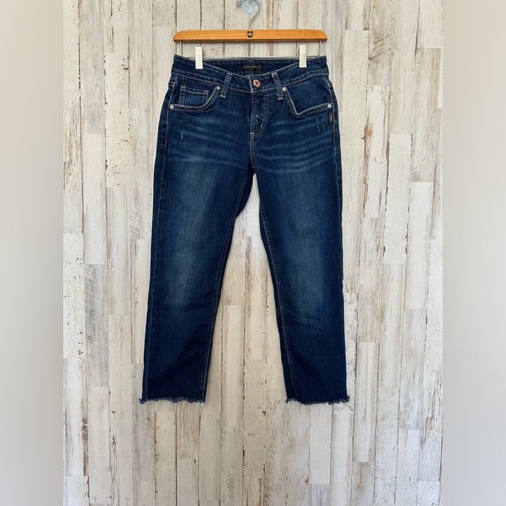 Silver Boyfriend Jeans‎